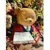 Vianočná dekorácia figúra medvedíka s knihou, 45x43x98 cm
