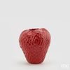 Váza ve tvaru jahody červená, 21x20  cm