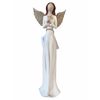 Dekorace figura anděl Lea krémová/zlatá 1ks, 23x9x5 cm