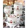Vánoční porcelánový hrnek na čaj/kávu Let it Snow 400ml, Easy Life