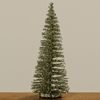 Vianočná dekorácia stromček s flitrami strieborný, 15cm