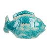 Keramická dekorace ryba modrá, 10x25x16 cm
