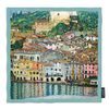 Hedvábný šátek Malcesine 90x90cm, Gustav Klimt
