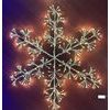 Vianočná dekorácia snehová vločka s LED osvetlenie s blikajúcim efektom, 5x72x78 cm