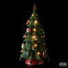 Vánoční dekorace stromeček s ozdobami s osvětlením, 52 cm