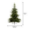 Vánoční umělý strom jedle 550 LED s kovovým stojanem, 150x210 cm