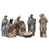 Vianočný betlehem 7ks prírodný, 20 cm