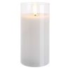 Dekoračné sviečka s LED osvetlením biela 1ks, 3 druhy