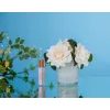 Côte Noire - Herringbone kytice 5 růží s parfémy Champagne Roses v krémové váze