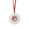 Porcelánová ozdoba Vločka, motív Straka, Christmas Sounds Ø 7,5 cm, Rosenthal