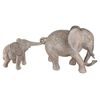 Dekorace slon s mládětem Mweya, 10x36,5x15,5 cm