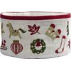 Vánoční gobelínový košík na pečivo X-mas Wonders 10x18 cm, Sander