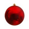 Vánoční plastová ozdoba červená, 14 cm
