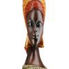 Dekorace figura hlava Afričanka Nosta, 10x20x32 cm