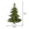 Vánoční umělý strom jedle 250 LED s kovovým stojanem, 111x150 cm