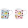 Porcelánové hrnky na kávu/čaj 2ks Fruit Mania 350ml, Easy Life