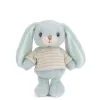 Plyšový zajíček v triku Bouncy Bunny modrý, 15 cm