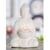 Porcelánová dekorace Buddha bílý, 12x18,5x9,5 cm