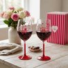 Sada zdobených sklenic na víno 2ks Cuoricini 500ml, Easy Life