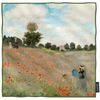 Hedvábný šátek Poppies near Argenteuil 52x52cm, Claude Monet