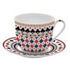 Porcelánový šálek s podšálkem na čaj 400ml Casino Roayl v dárkovém balení, Easy Life