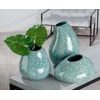 Keramická váza Organic zelená, 25x22x12 cm