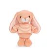 Plyšový zajíček v triku Bouncy Bunny oranžový, 15 cm