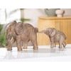 Dekorace slon s mládětem Mweya, 10x36,5x15,5 cm