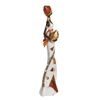Dekorace figura Afričanka Imara s nádobou, 9,5x16,5x44 cm