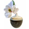 váza Iris 17 cm bílo hnědá
