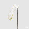 Umělá květina větvička orchideje bílá, 58 cm