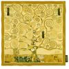 Hedvábný šátek The tree of life 90x90cm, Gustav Klimt
