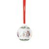 Vánoční porcelánová ozdoba mini koule, Herní dýchánek, Vánoční radovánky 2025, 5 cm, Rosenthal