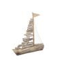 Dřevěná dekorace loď, 6,5x33x40 cm
