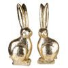 Veľkonočná dekorácia zlatý zajac 1ks, 19x15x50 cm