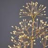 Vánoční dekorace světelný strom 2100 LED zlatý, 180 cm