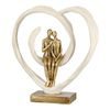 Dekorace zamilovaný pár Passion v srdci, 7x24,5x25 cm