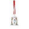 Vianočná porcelánová ozdoba na stromček Zvonček Vianočné radovánky 7 cm, Rosenthal