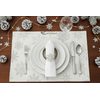 Vianočné prestieranie Cristallo Luce bielo-strieborné 35x50 cm, Sander