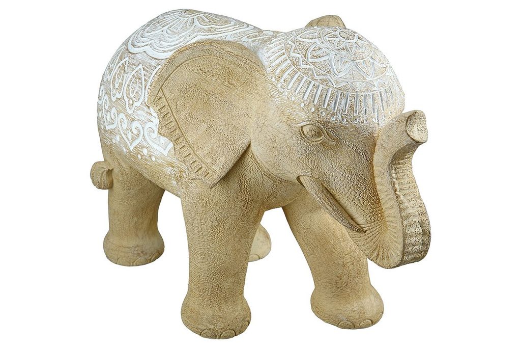 Homedesignshop.sk - Dekorácia slon Moranni prírodný, 16x24x25 cm - GILDE -  Dekorácie - Bytové doplnky - Eshop s interiérovými doplnkami