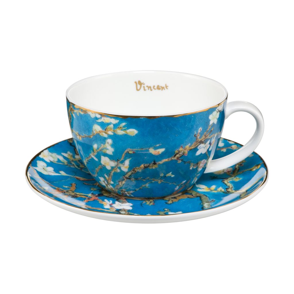 Homedesignshop.sk - Šálka ​​a podšálka Almond Tree Blue - Artis Orbis  250ml, Vincent van Gogh - GOEBEL - Šálky a hrnčeky na kávu - Káva a čaj -  Eshop s interiérovými doplnkami