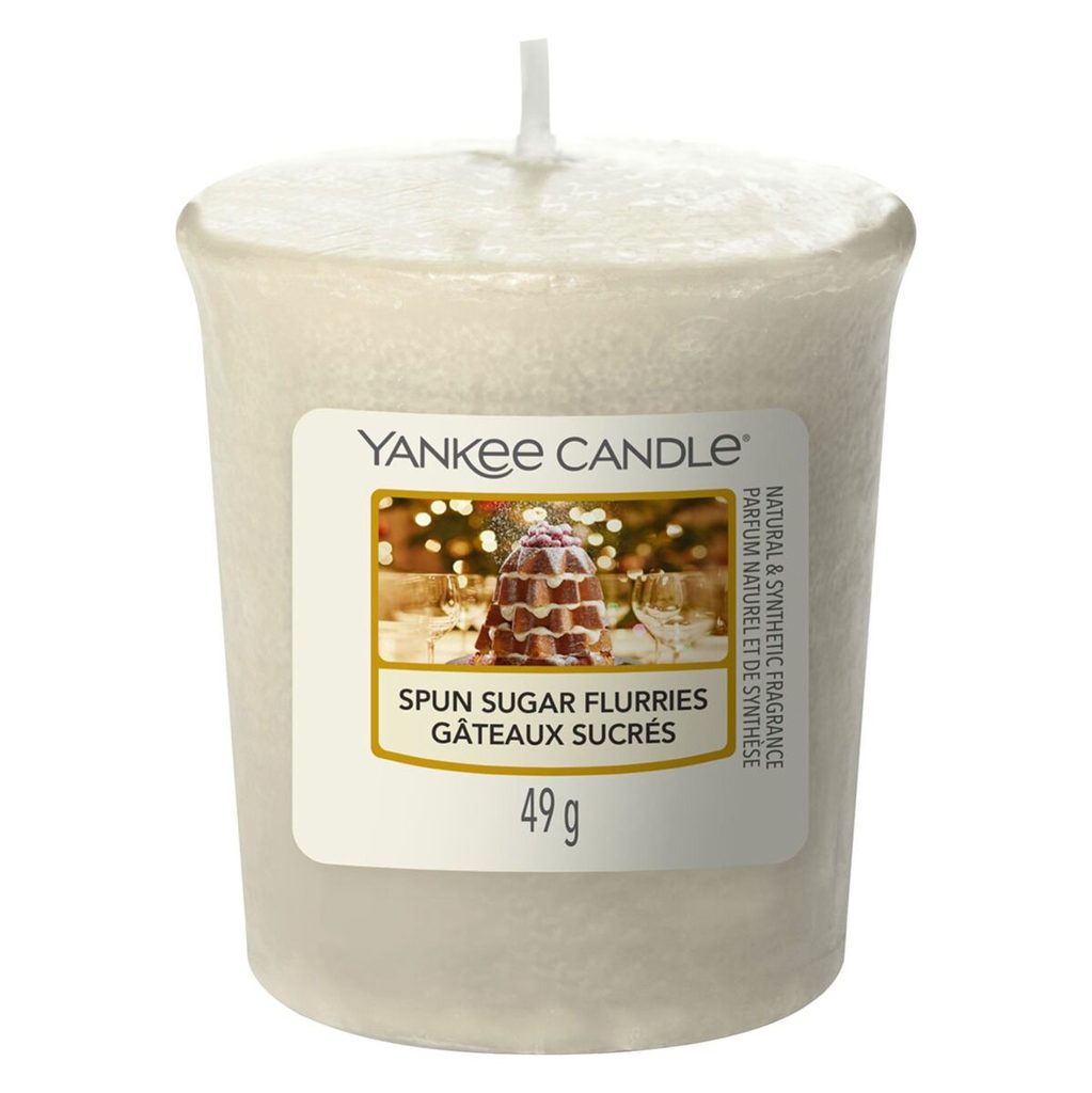 Homedesignshop.cz - Yankee Candle - votivní svíčka Spun Sugar Flurries, 49  g - YANKEE CANDLE - Votivní svíčky - Yankee Candle, Svíčky, Bytové vůně -  Eshop s interierovými doplňky