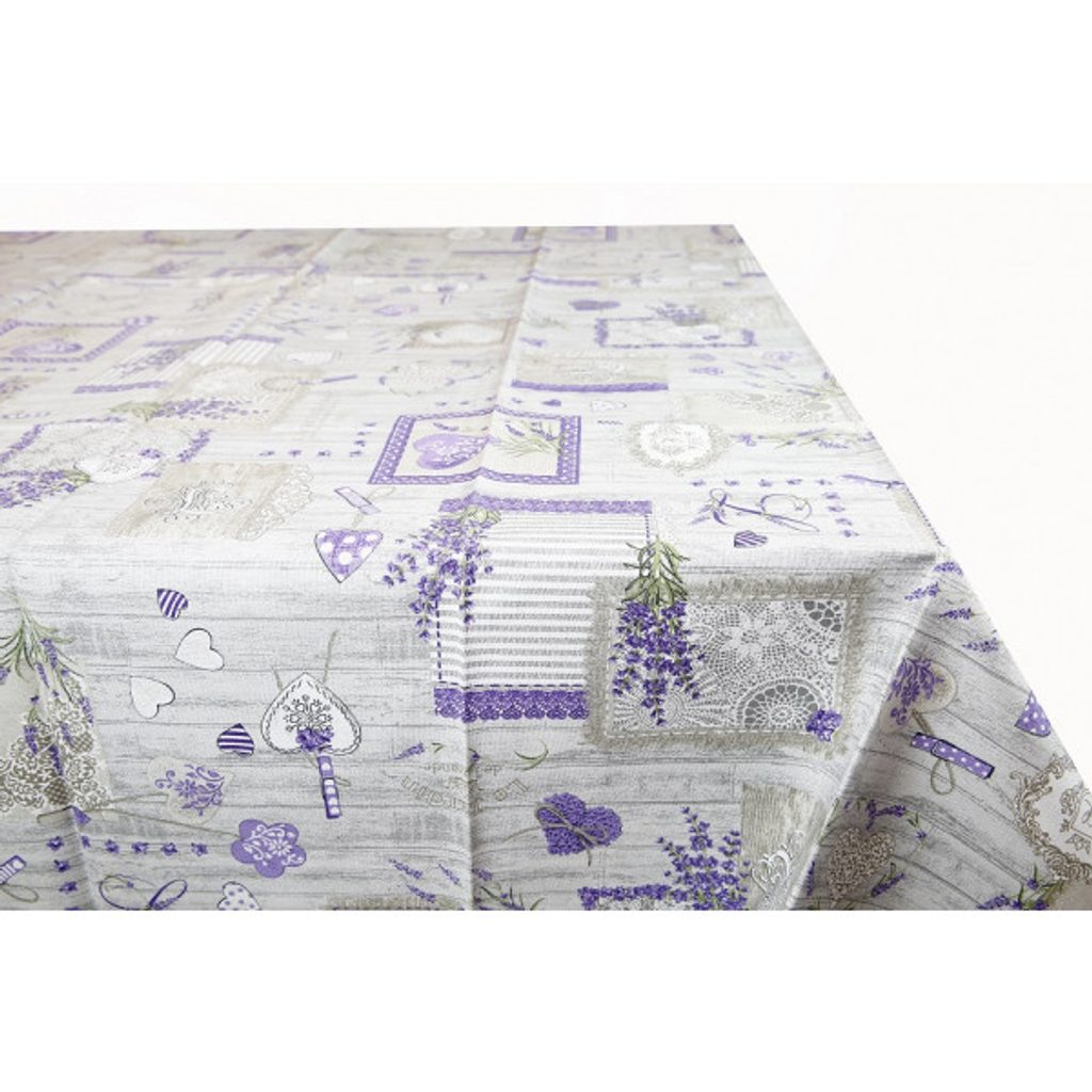Homedesignshop.cz - Ubrus na stůl levandule 90x90 cm - MONDO ITALY - Ubrusy  - Bytový textil - Eshop s interierovými doplňky