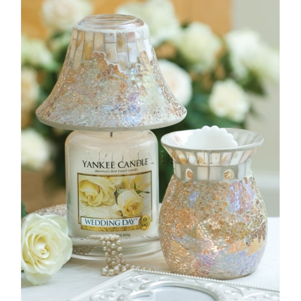 Homedesignshop.sk - Yankee Candle - aromalampa Gold and Pearl Crackle - YANKEE  CANDLE - Aromalampy - Aromalampy, Bytové vône - Eshop s interiérovými  doplnkami