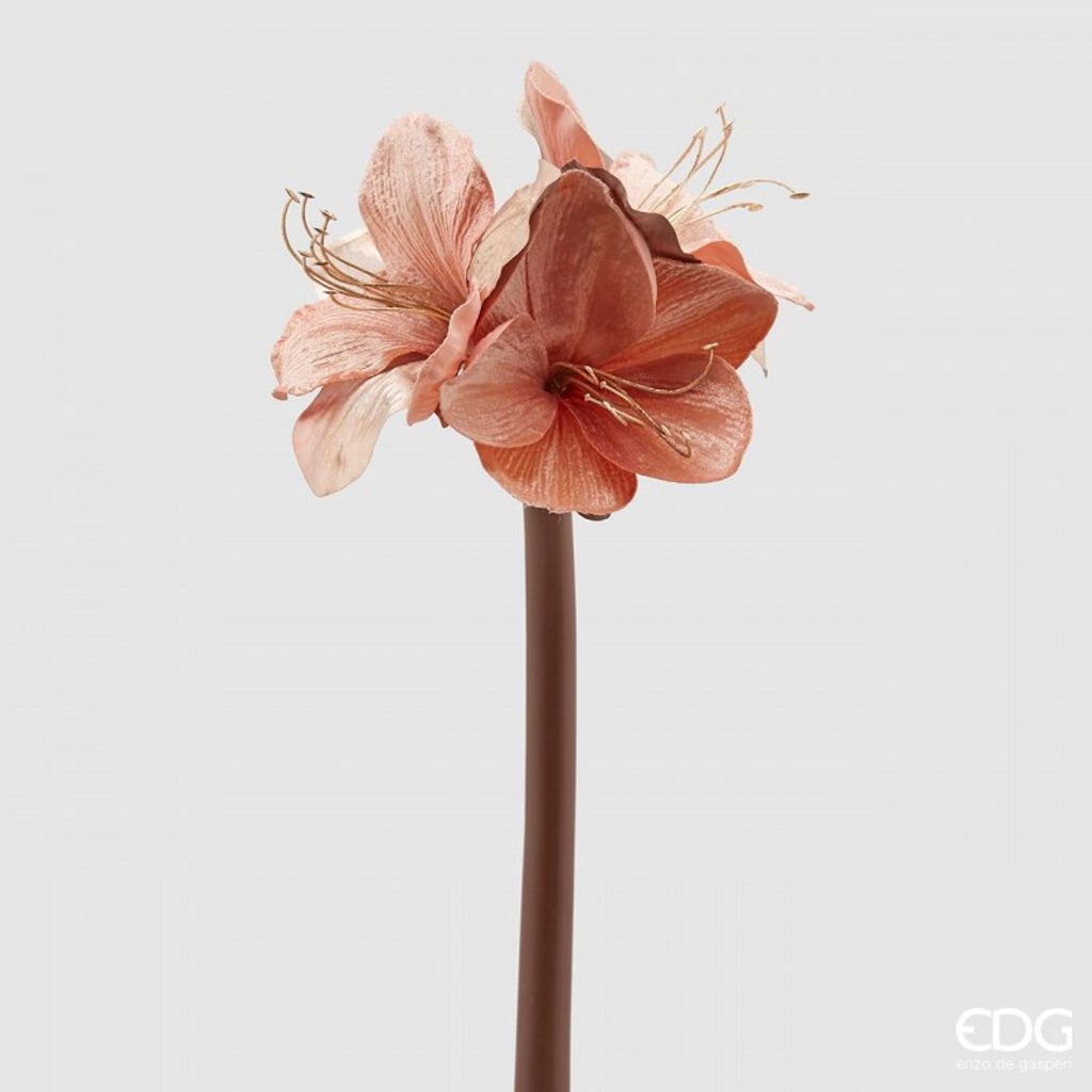 Homedesignshop.sk - Umelé kvety Amaryllis ružový, 69 cm - EDG - Umelé  kvetiny - Bytové doplnky - Eshop s interiérovými doplnkami