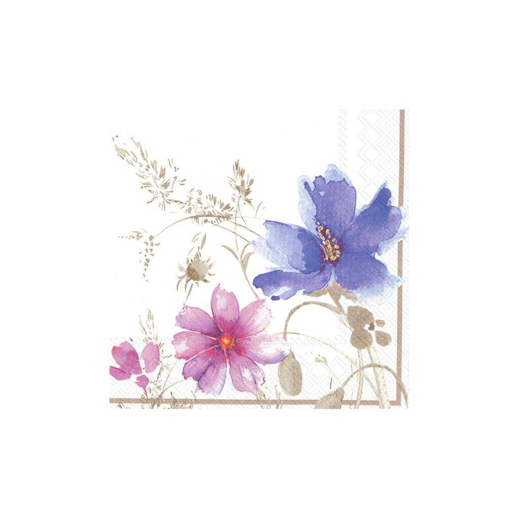 Homedesignshop.cz - Mariefleur Gris ubrousky s květinami 33x33 cm, Villeroy  & Boch - VILLEROY & BOCH - Ubrousky - Stolování - Eshop s interierovými  doplňky