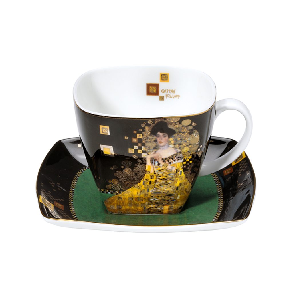 Homedesignshop.cz - Šálek a podšálek Adele Bloch-Bauer - Artis Orbis 250ml,  Gustav Klimt - GOEBEL - Šálky a hrnky na kávu - Káva a čaj - Eshop s  interierovými doplňky