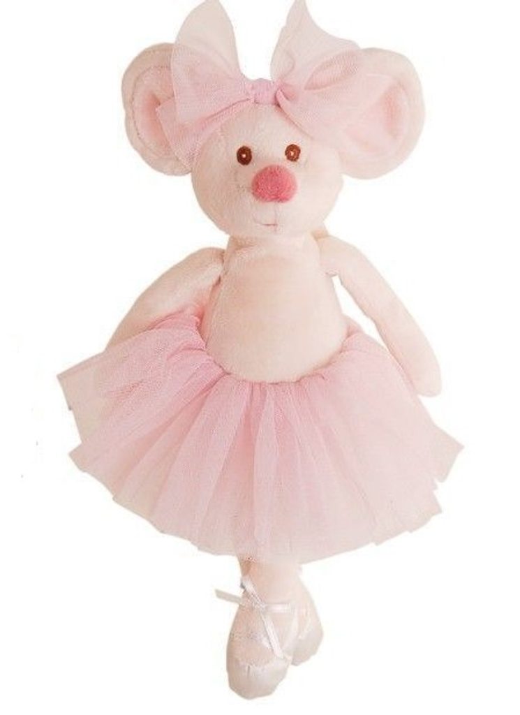 Homedesignshop.cz - Plyšová myška baletka Antonia D. Mousy v růžové sukni  bílá, 25 cm - BUKOWSKI - Plyšové hračky - Osobní doplňky - Eshop s  interierovými doplňky