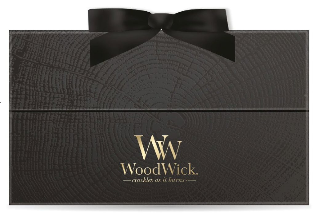 Homedesignshop.cz - WoodWick - dárková krabička na jakýkoliv produkt se  stuhou - WOODWICK - Dárkové krabičky - Woodwick, Svíčky, Bytové vůně -  Eshop s interierovými doplňky