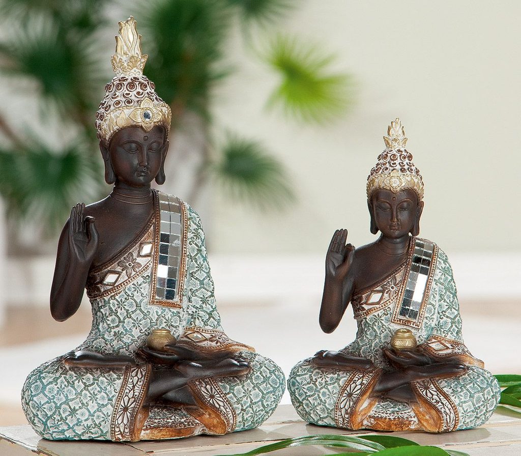 Homedesignshop.cz - Dekorace Buddha Rangun, 15x8,50x22,5 cm - GILDE -  Dekorace - Bytové doplňky - Eshop s interierovými doplňky